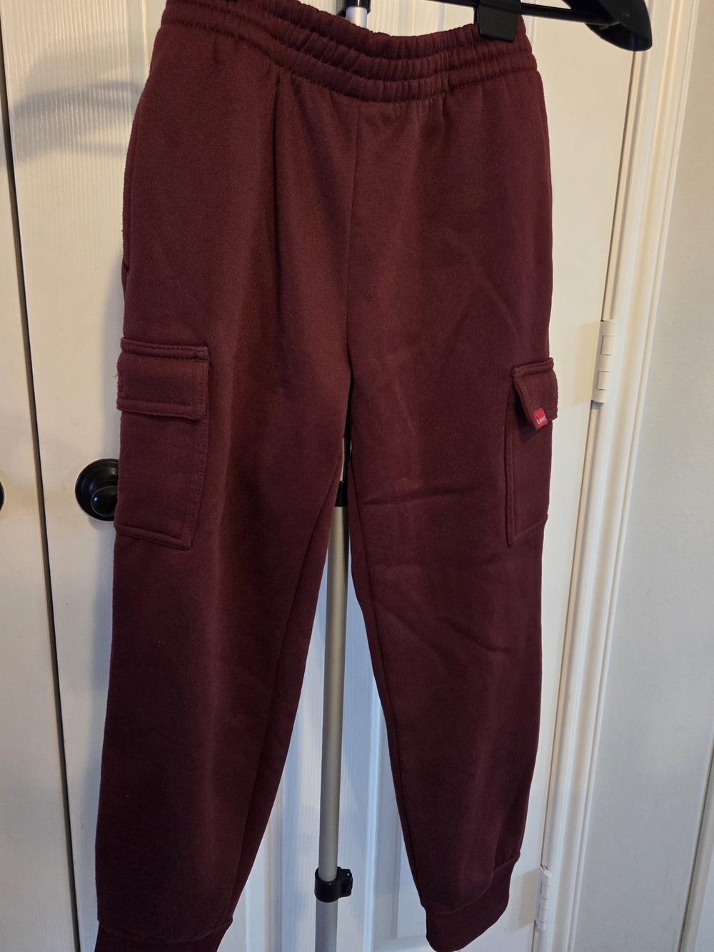 Levi's Boys Burgundy Cargo Sweatpants